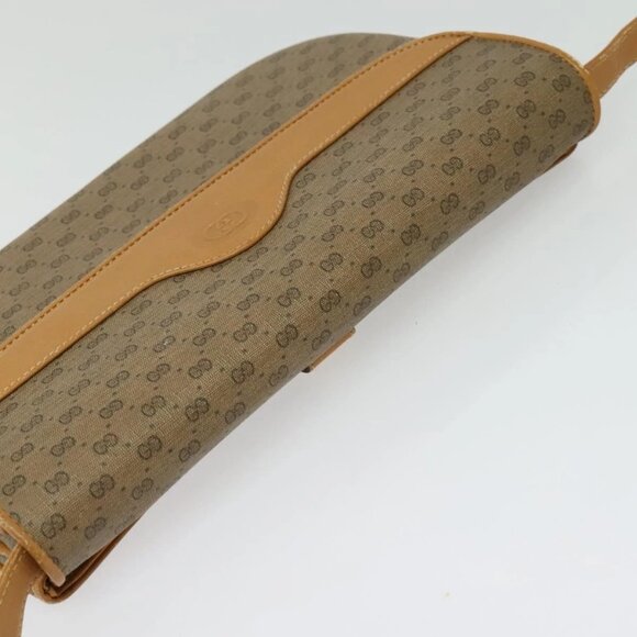 GUCCI Micro GG Supreme Shoulder Bag PVC Beige Gold 004 106 0024 Auth BA5286 - Picture 7 of 16